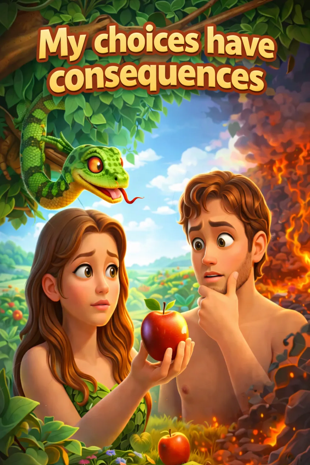 Cover image for biblical character The story of Adam and Eve